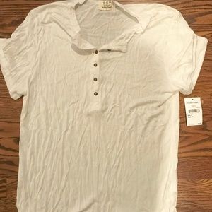 PST basic white T NWT